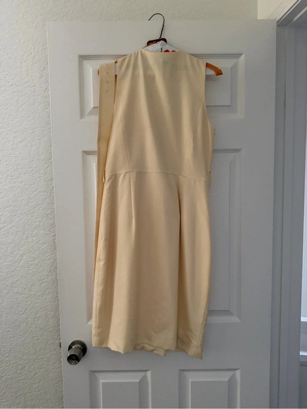J. Crew Ivory Trench Wool Dress in Super 120s